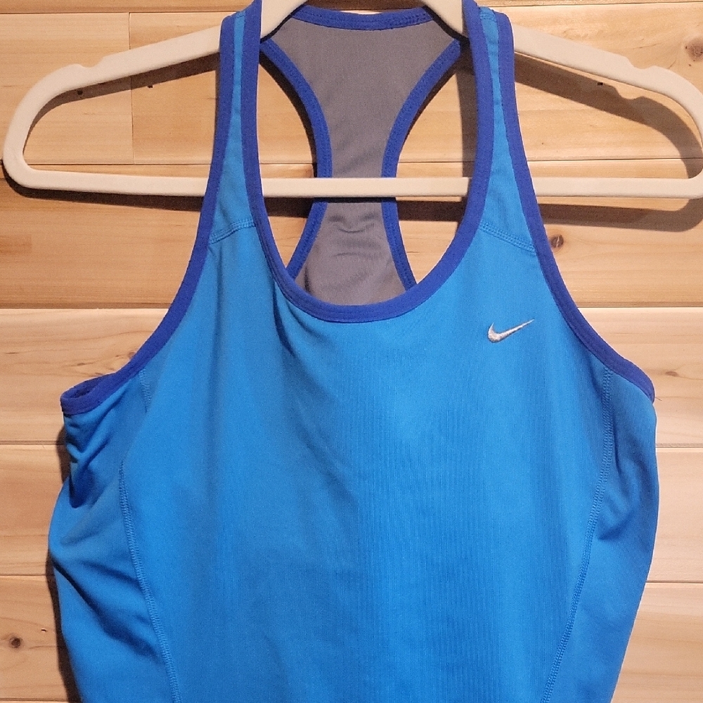 Nike Racerback Tank Top in Vibrant Blue - Picture 3 of 7
